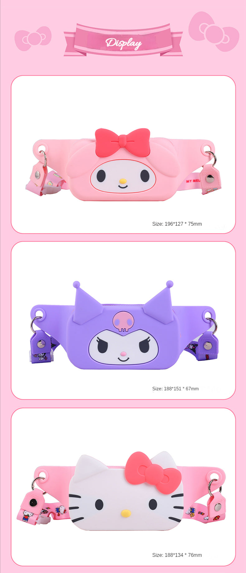 Hello Kitty & Sanrio Friends Fanny Pack - Q UNCLE x SANRIO