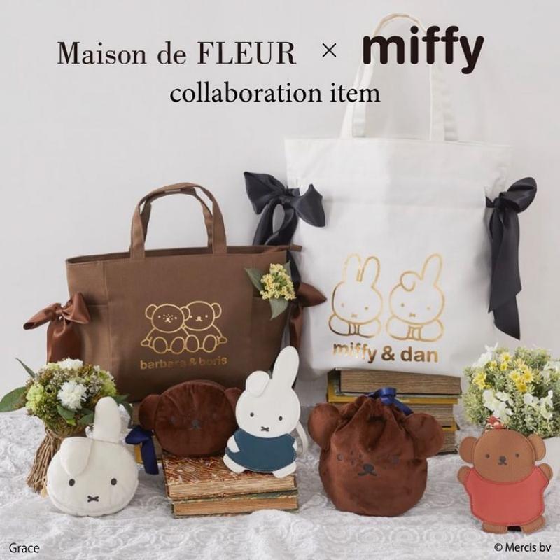 Maison De Fleur x Miffy & Dan Canvas Handbag