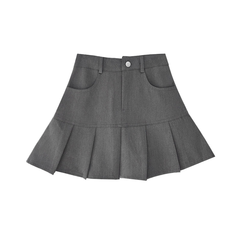 Honey And Spice fishtail pleated mini skirt