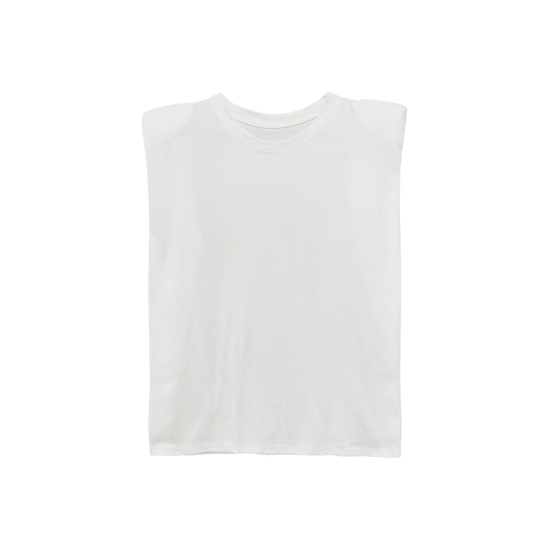 It Is Charming sleeveless shoulder padded top