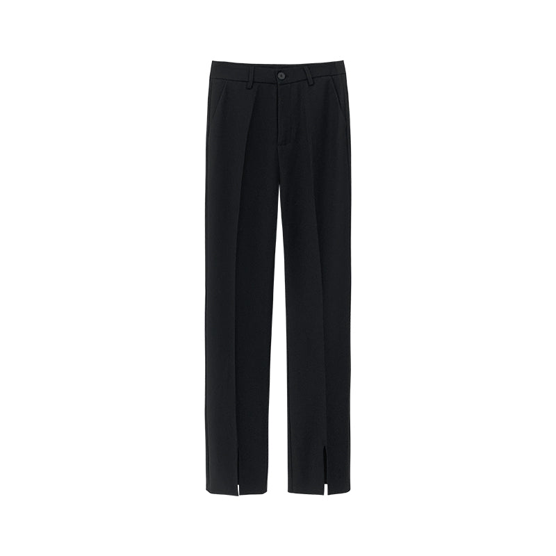 Feeling Casual Chique front slit mopping pants