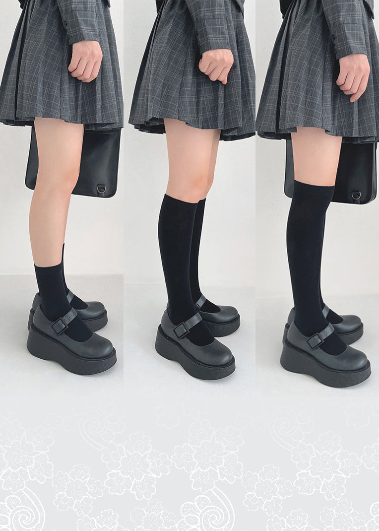 Daily school socks (pack of 4 pairs) - Korean Fashion - magic COSMOS St.