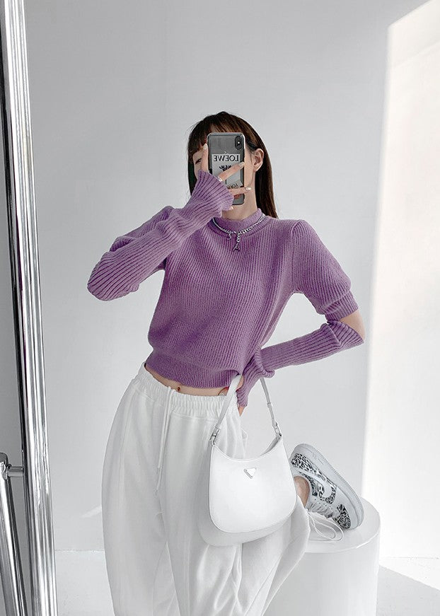 The Unpredictable Wheel knit detachable sleeves sweater