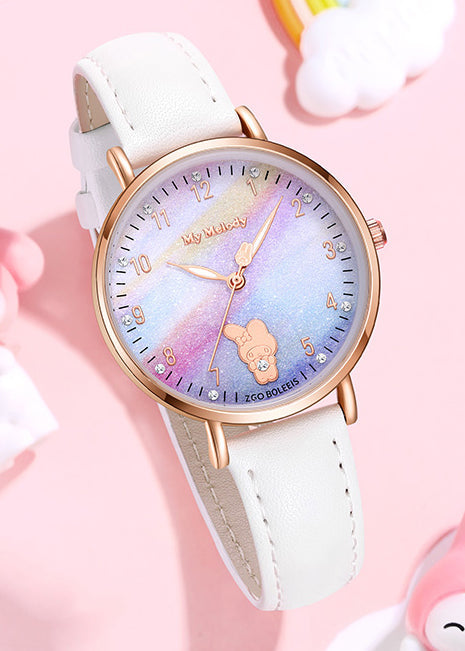 Sanrio Characters leather daily elegance wrist watches - TIDE COLOR x SANRIO - Korean Fashion - magic COSMOS St.