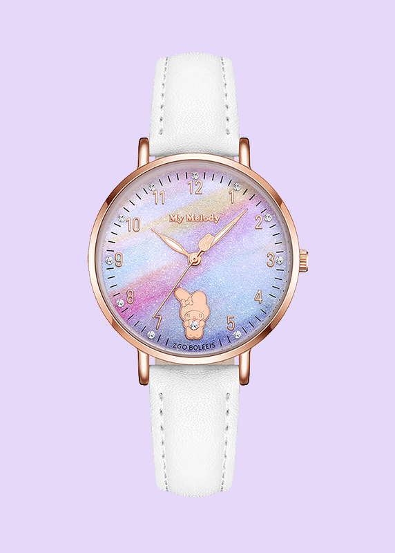 Sanrio Characters leather daily elegance wrist watches - TIDE COLOR x SANRIO - Korean Fashion - magic COSMOS St.