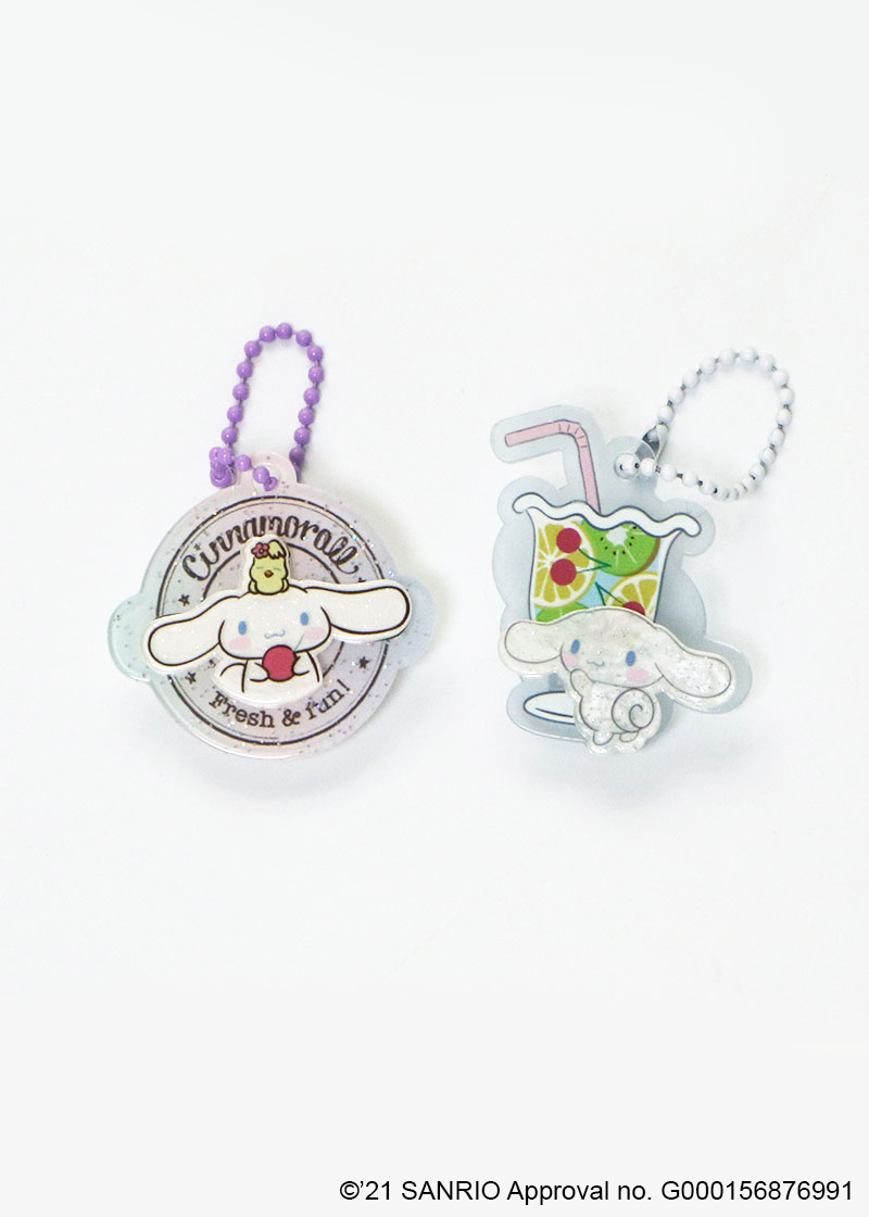 Sanrio Characters sweets charm brooch-keychain 2pc set - MINISO x SANRIO - Korean Fashion - magic COSMOS St.