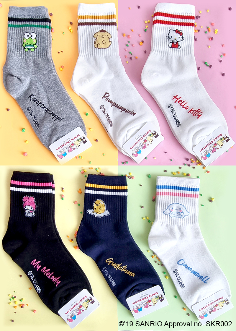 SANRIO Friends Korea - Sweet crew length socks - Korean Fashion - magic COSMOS St.