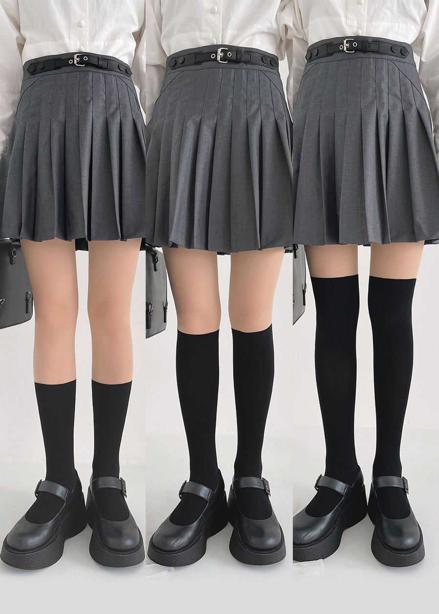 Stockings with fake black socks (3 different lengths) - Korean Fashion - magic COSMOS St.
